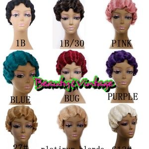 💇🏽 Fingerwave wig Human/Synthetic Blend Wig